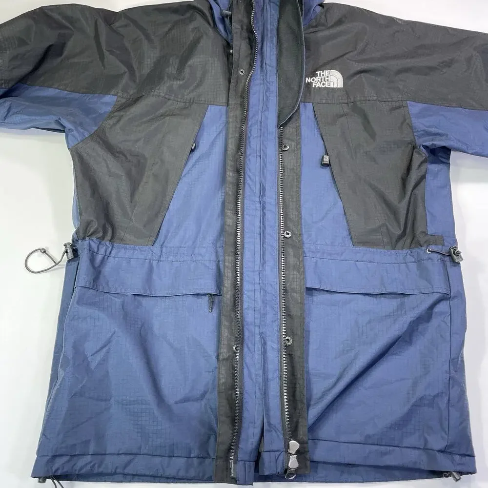 The North Face Mens Summit Series Goretex Waterproof Hooded Jacket Blue Sz XXL